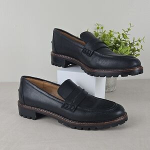 Madewell Black Leather Loafers